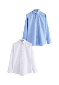 REGULAR FIT - EASY CARE SINGLE CUFF 2 PACK - Dalykiniai marškiniai - white blue