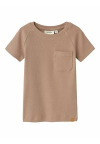 Lil' Atelier SLIM FIT - T-shirt basic - mocha meringue