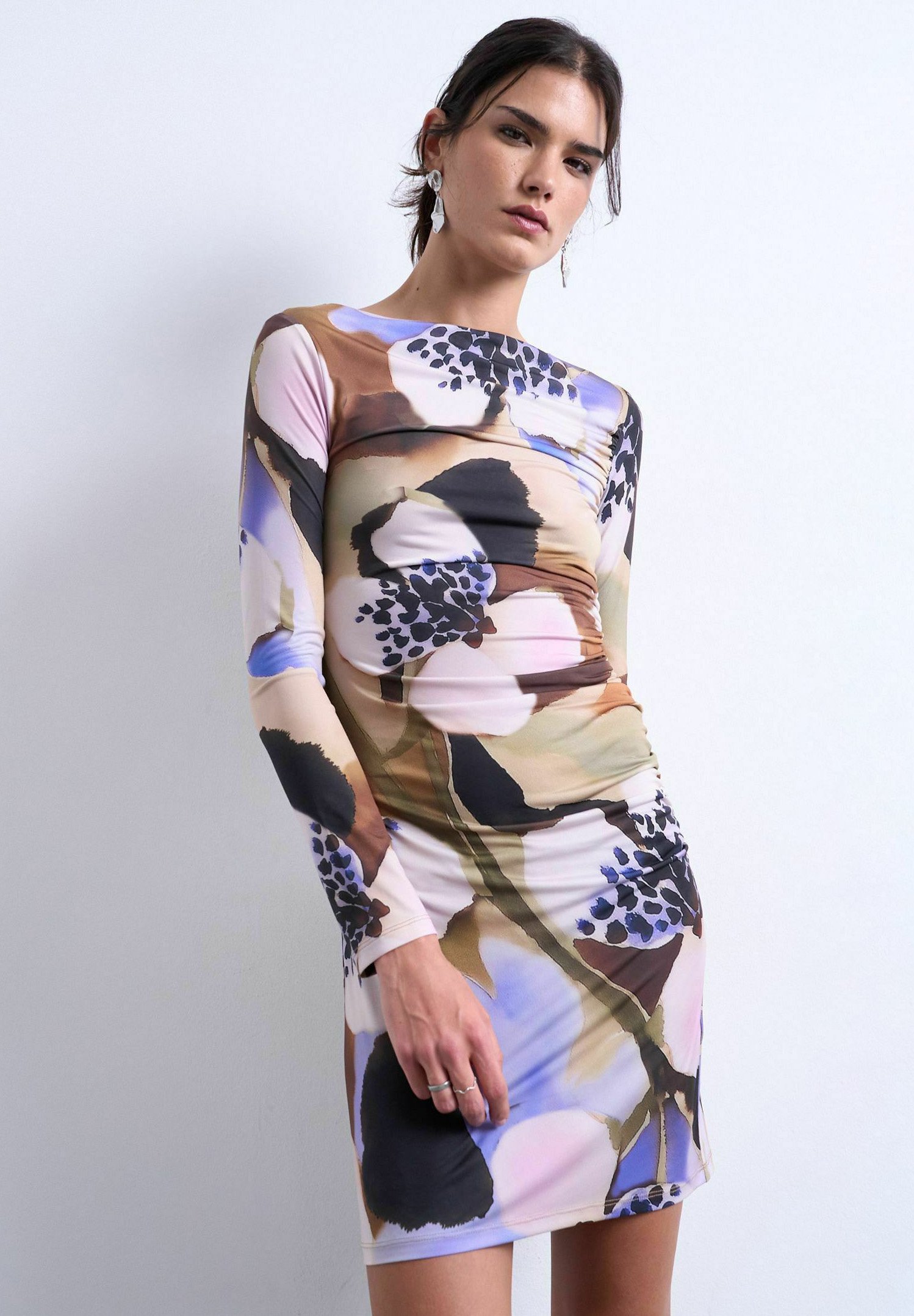 Topshop KLEID TSELLY KURZES KLEID - Jersey dress - dahlia purple/purple -  Zalando