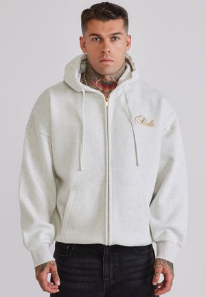 SIKSILK, ESSENTIALS FULL ZIP HOODIE - Sweat zippé - snow marl