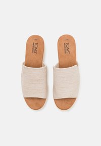 TOMS DIANA MULE - Papuci înalți - natural