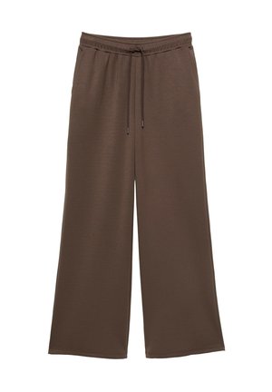 PULL&BEAR, WIDE-LEG - TRACKSUIT TROUSERS - Pantalon de survêtement - brown
