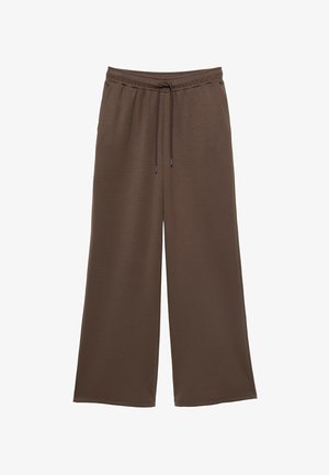 PULL&BEAR, WIDE-LEG - TRACKSUIT TROUSERS - Pantalon de survêtement - brown