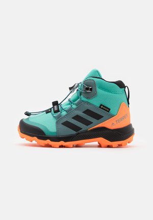 TERREX MID GTX UNISEX - Trekingové boty - acid mint/core black/screaming orange