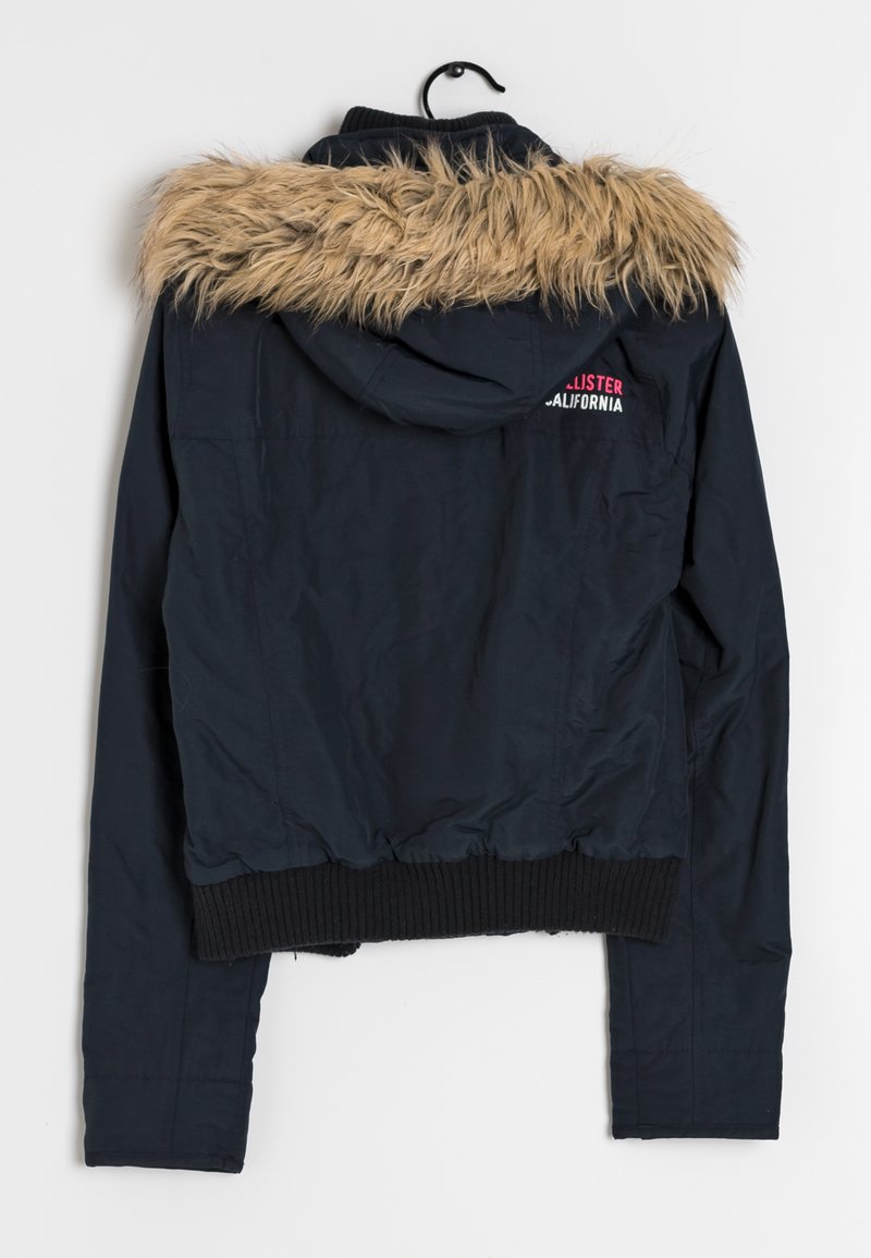 Hollister Winterjacke dark blue/dunkelblau (Pre-owned