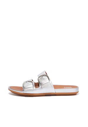 Pantolette flach - silver