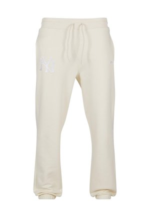 RELAXED FIT EMBROIDERY LOGO - Pantaloni sportivi - off white