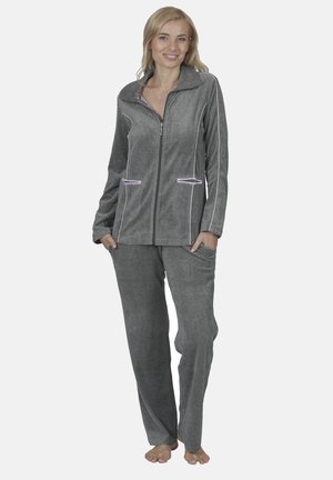 RAIKOU DAMEN HAUSANZUG - Zip-up sweatshirt - grau melange