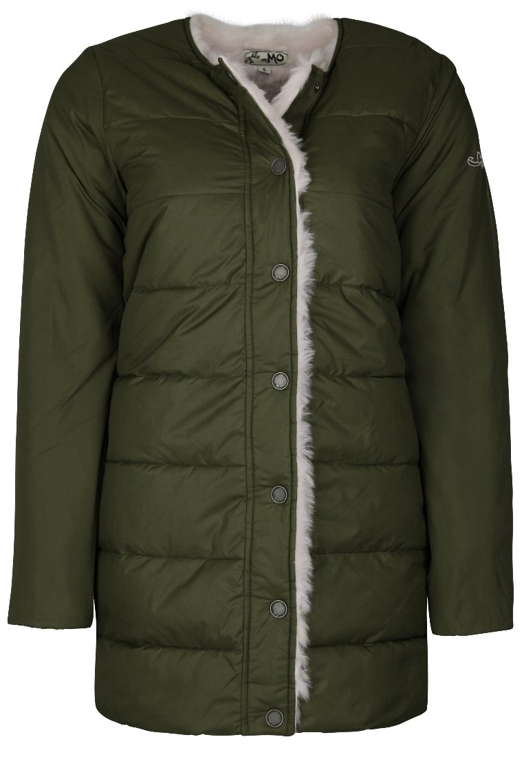 myMo Halflange jas olijfgroen