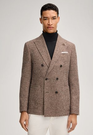 Blazer - braun kariert