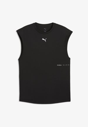 Puma, BRIGHTSTRIDE CLOUDSPUN RELAXED ÄRMELLOSES TOP - Top - black