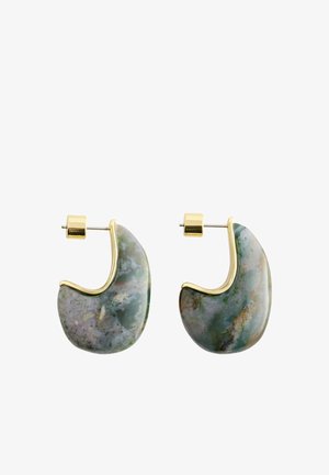 & OTHER STORIES, & OTHER STORIES HALF-HOOP EARRINGS - Boucles d'oreilles - gold-coloured