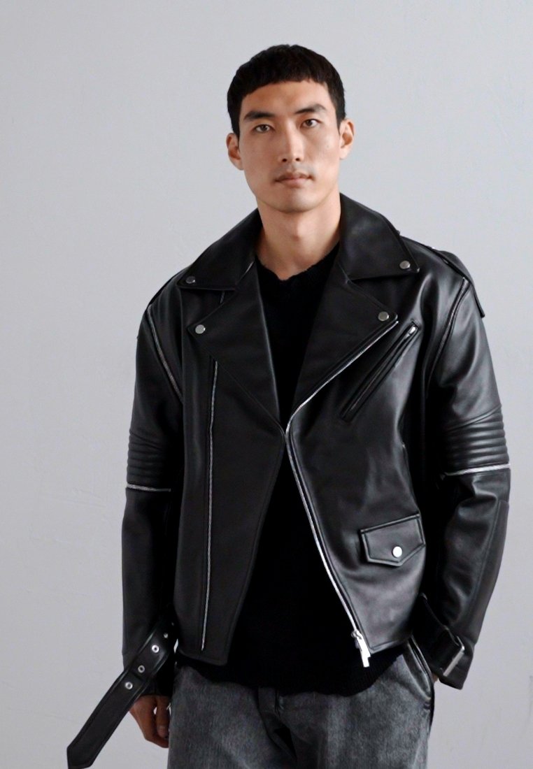 Helmut Lang ASTRO BIKER VERONA - Leather jacket - black - Zalando