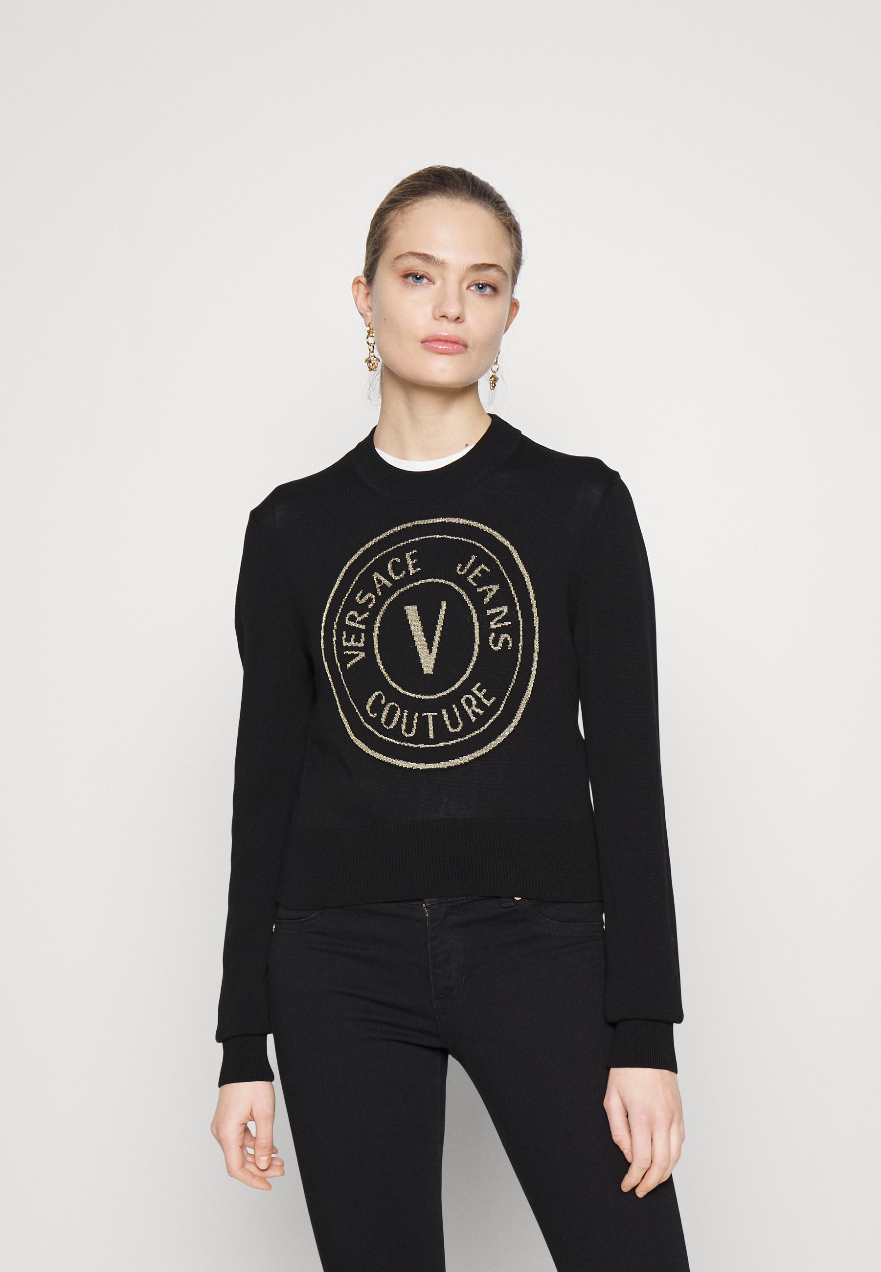 versace jumper black