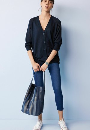 LONGLINE - Cardigan - navy blue
