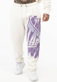 Tapout - NORMALE PASSFORM CF  - Tracksuit bottoms - white lilac Thumbnail Image 1