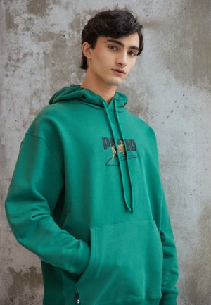 DOWNTOWN GRAPHIC HOODIE  - Sweatshirt - green