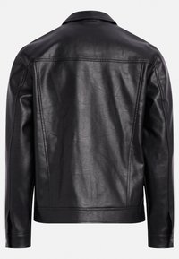 Redefined Rebel STEFAN JACKET REGULAR FIT - Imitert skinnjakke - black