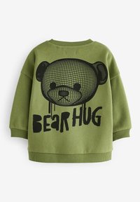 Next PLACEMENT PRINT CREW NECK- REGULAR FIT - Sweatshirt - khaki green bear