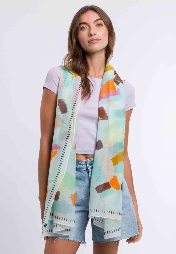 STRIPES STOLA - Schal - powder mint