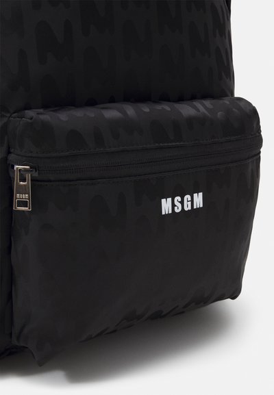 MSGM MONOGRAM BACKPACK UNISEX - Sac à dos - black