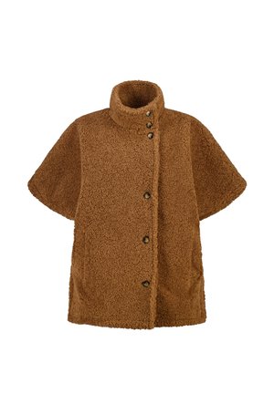 MS Mode, MS MODE JACKE TEDDYJACKE MIT KURZEN ÄRMELN - Winterjas - kamel