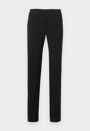 FLAT FRONT MENS PANT - Nohavice - black