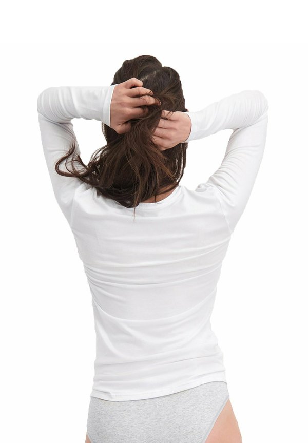 4ER PACK - LARA LONGSLEEVE RUNDHALS UNI - Undershirt - schwarz weiß4