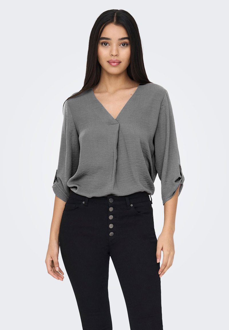 JDY JDYDIVYA LIFE 3/4 WVN NOOS - Pluus - grau