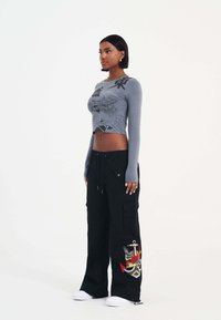 Ed Hardy VIBRANT DRAGON LONG SLEEVE - Long sleeved top - black