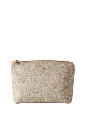 Borbonese CLASSICA MEDIUM POUCH - Wash bag - beige