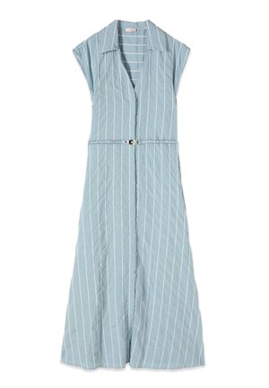 Oltre, VESTITO CHEMISIER A RIGHE CON CINTURA - Blousejurk - azzurro