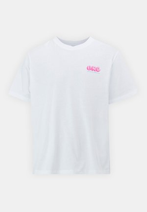 JORLOOSIE TEE CREW NECK UNISEX - Printtipaita - bright white