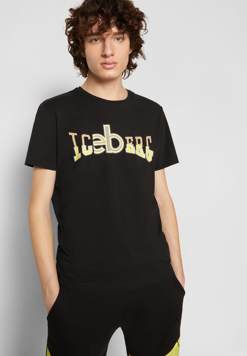 Herren T-shirts & Polos | Iceberg T-Shirt print nero/schwarz - UV15593 Herren T-shirts & Polos | Iceberg T-Shirt print nero/schwarz - UV15593
