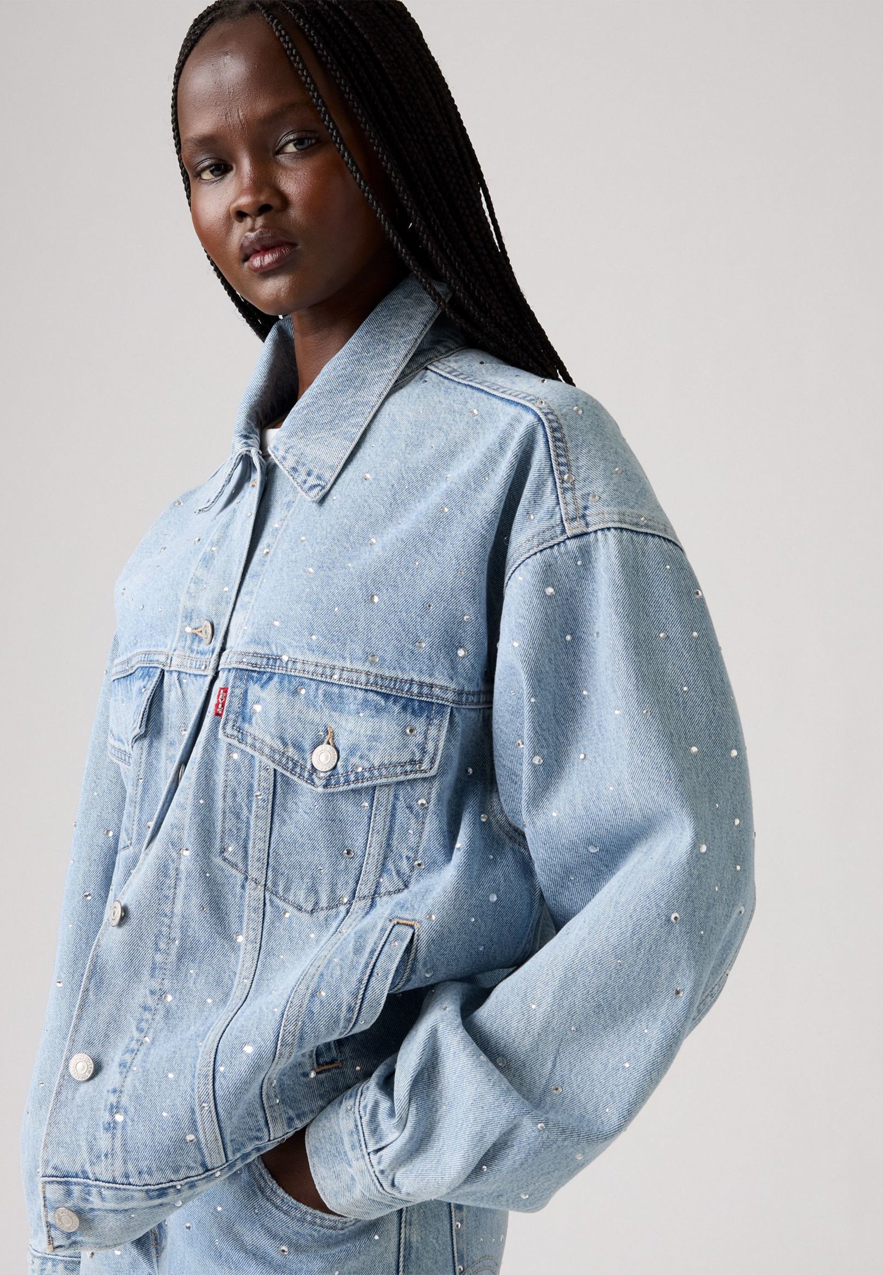 Levi's® 90S TRUCKER - Denim jacket - dazzle me/light-blue denim