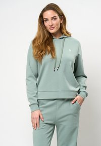 U.S. Polo Assn. GULL - Kapucnis pulóver - green milliue