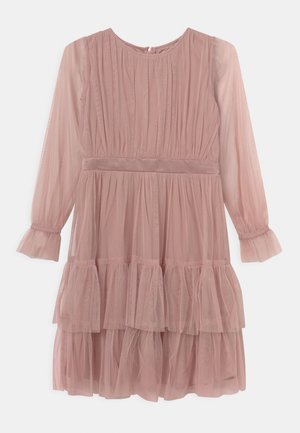 BISHOP SLEEVE RUFFLE DETAIL - Vestido de cóctel - frosted pink