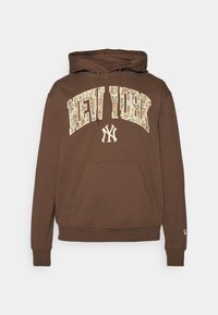 MLB NEW YORK YANKEES HOODIE - Klub merchandise - dark brown