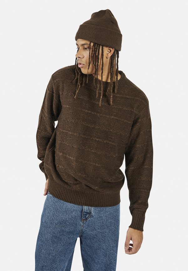 DAX BOXY FIT - Strickpullover - demitasse