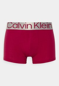 Calvin Klein Underwear TRUNK 3 PACK CKR STEEL COTTON - Chiloți boxer - olive branch/grey heather/red bud