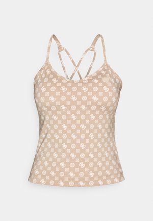 Guess PEONY LOGOMANIA ACTIVE - Top - beige