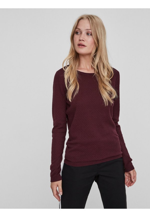 VMCARE STRUCTURE LS - Jumper - bordeaux