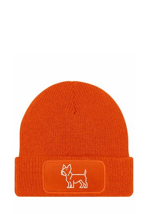WINTER BULLDOGGE POLYGON DESIGN AUFDRUCK - Beanie - labrador orange