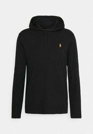 JERSEY HOODED T-SHIRT - Hoodie - black/gold