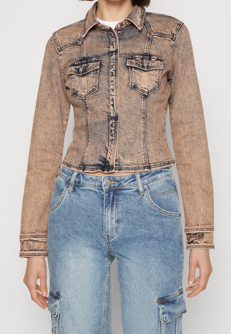 Guess Originals Džínová bunda - light pink