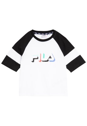 T-shirt z nadrukiem - bright white/black beauty
