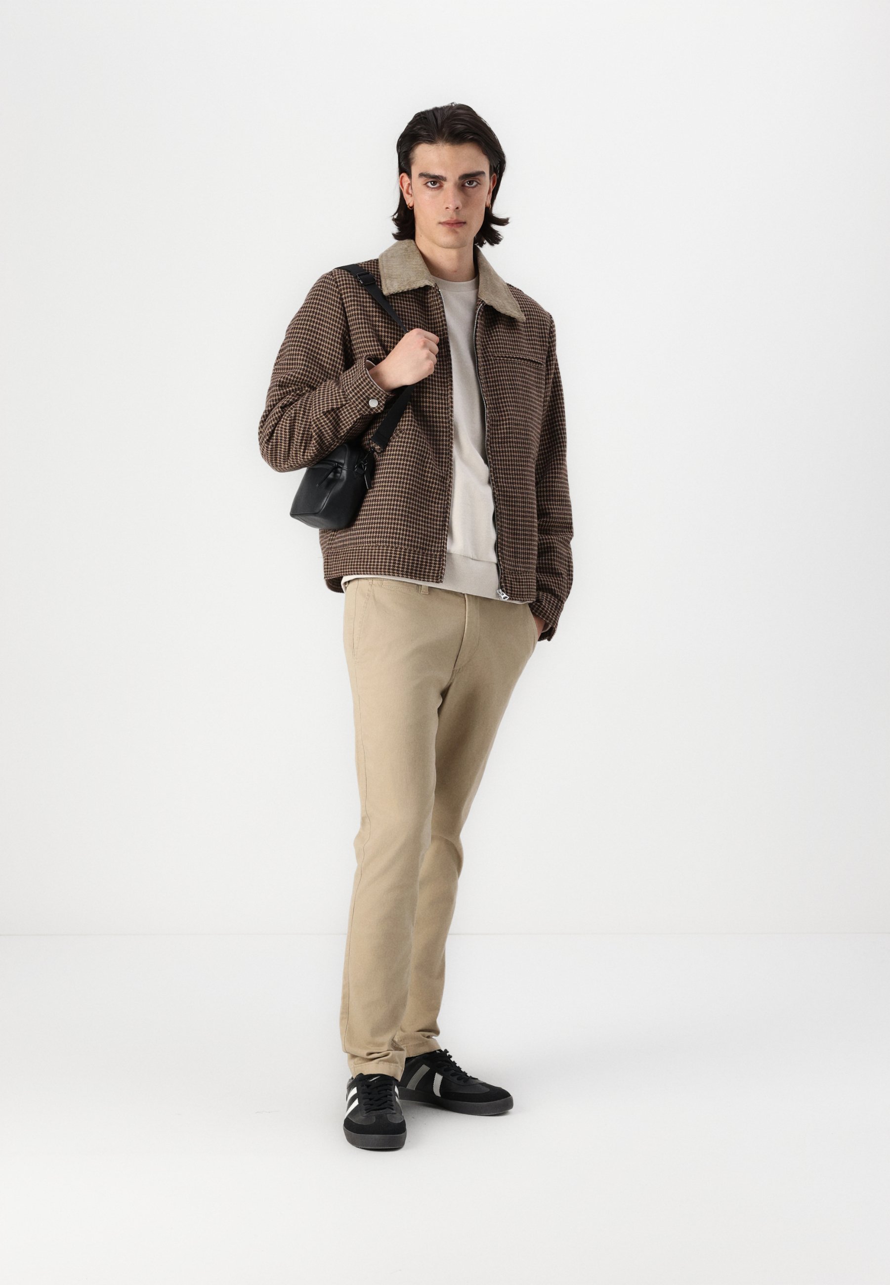 Jack & Jones JOREATON WORKER JACKET - Light jacket - chocolate