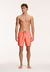 Shiwi REGULAR FIT PALM - Fürdőnadrág - neon orange