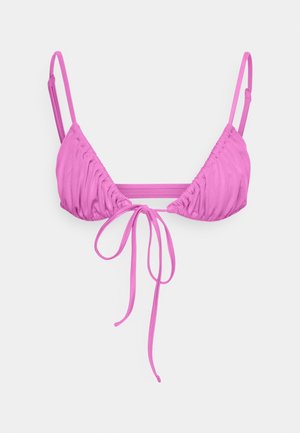 Weekday RUFFLE TIE ANEMONE - Bikinitopp - pink