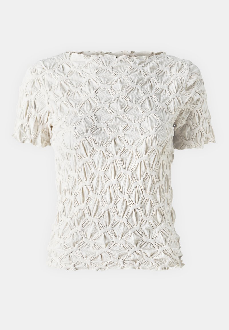 Vero Moda VMUMA STRUCTURED - T-Shirt print - pumice stone/beige 